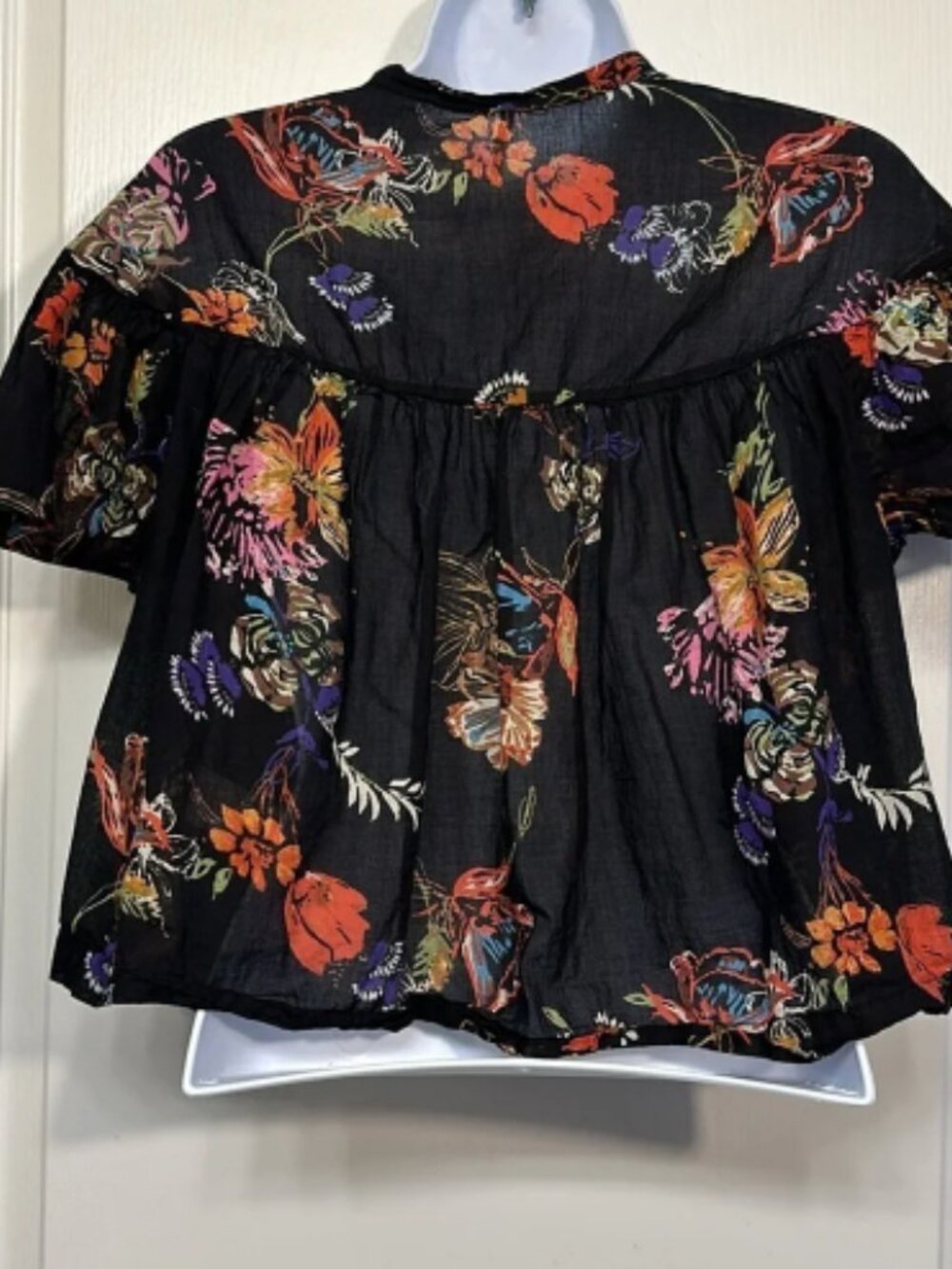 Nwot Free People Sweet Escape Floral Sheer Blouse View 4
